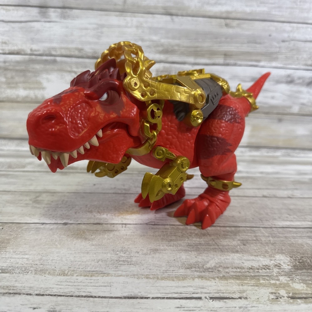 Treasure X Dino Gold Dissection T-REX 9" Dinosaur Red Figure Moose Toys.